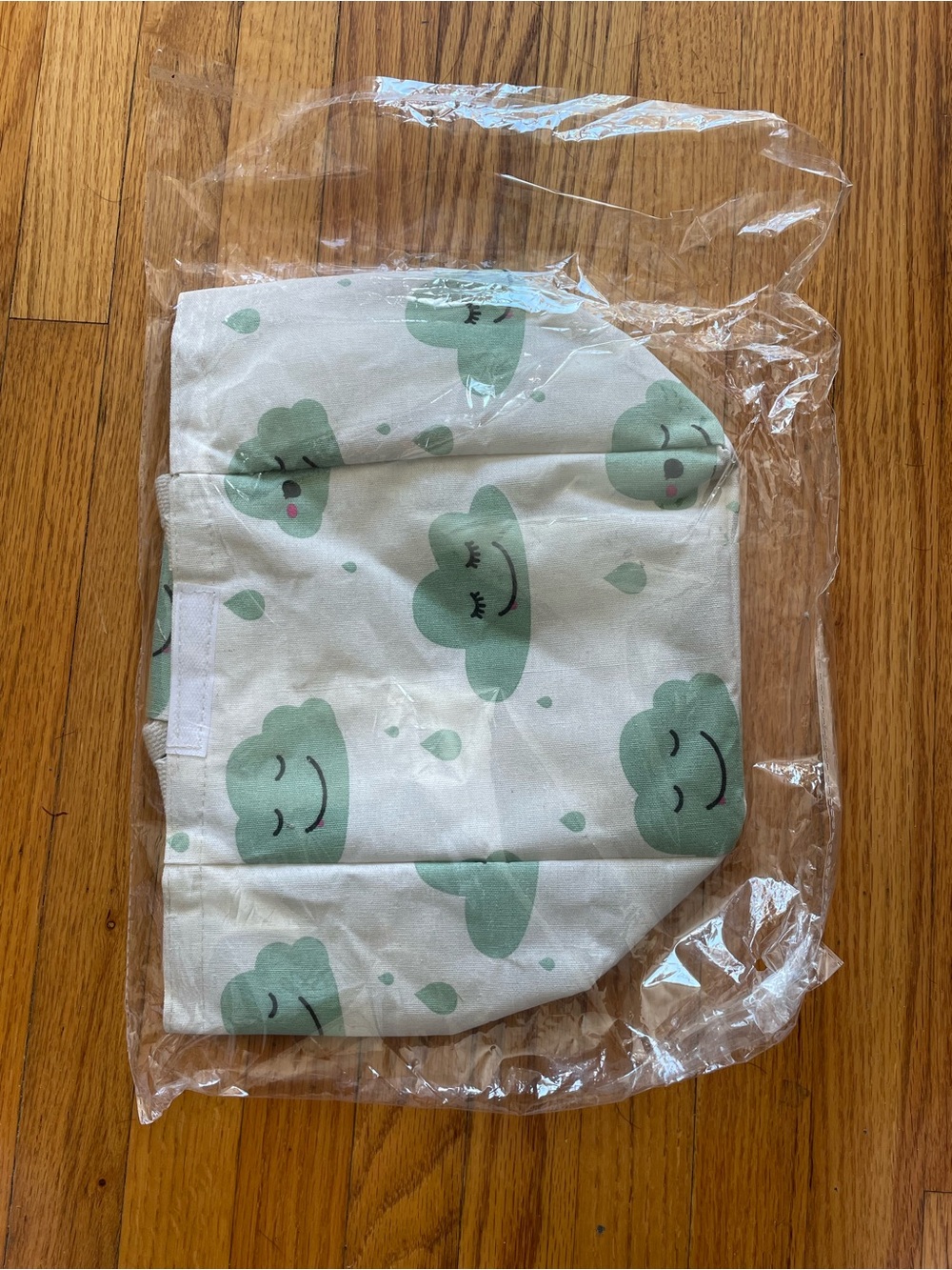 Cartoon Cloud Canvas Insulated/Cooling Portable Lunch Bag